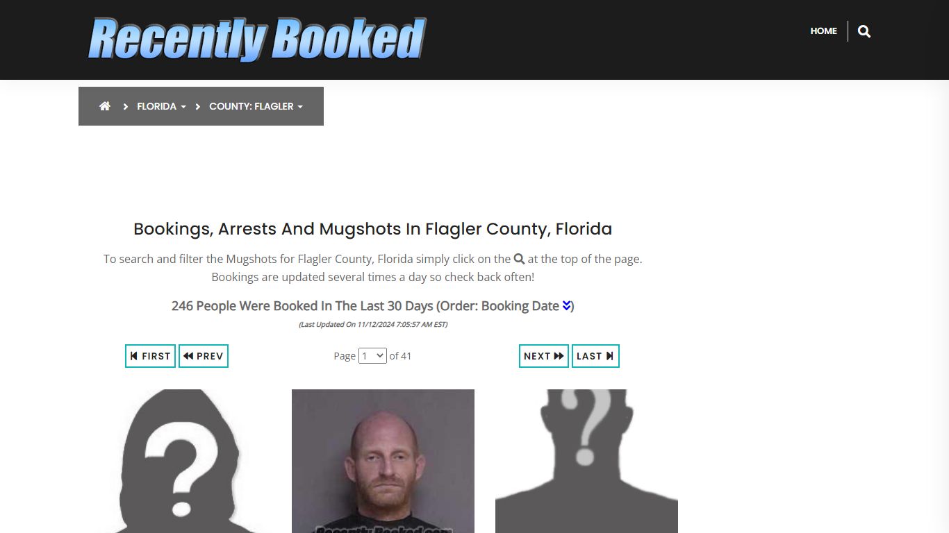 Bookings, Arrests and Mugshots in Flagler County, Florida - Recently Booked