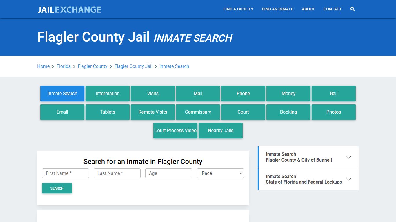 Flagler County Jail, FL Inmate Search: Roster & Mugshots